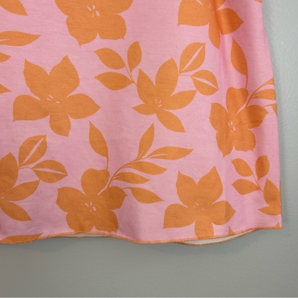 Princess Polly Pink & Orange Floral Mini Skirt Size 4 - Picture 8 of 8
